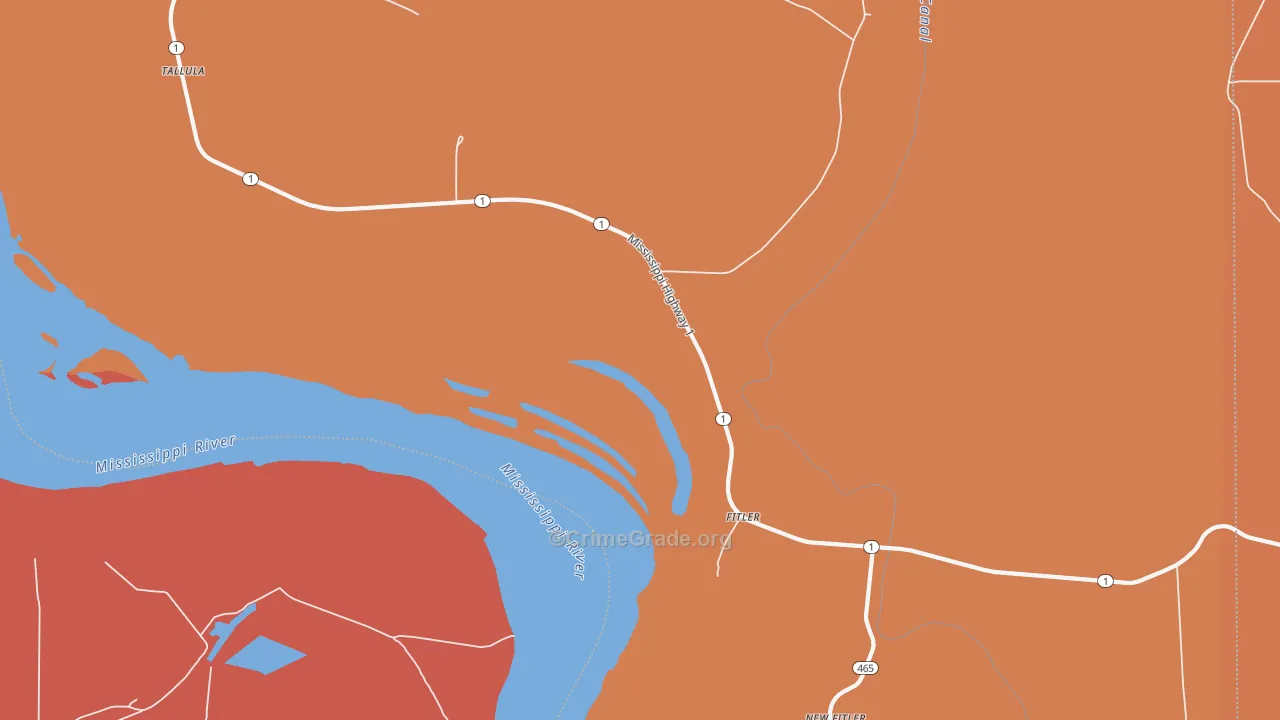 Fitler, MS Map of Assault Rates