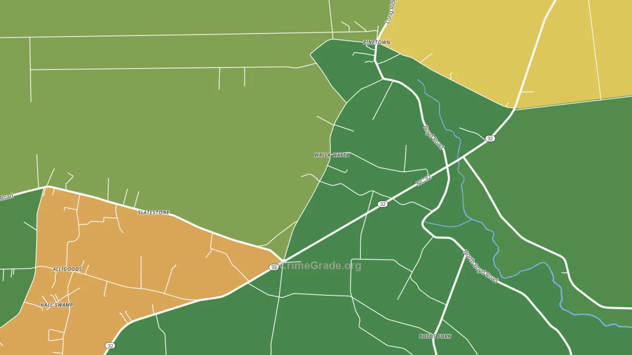 Five Points, NC Map of Assault Rates