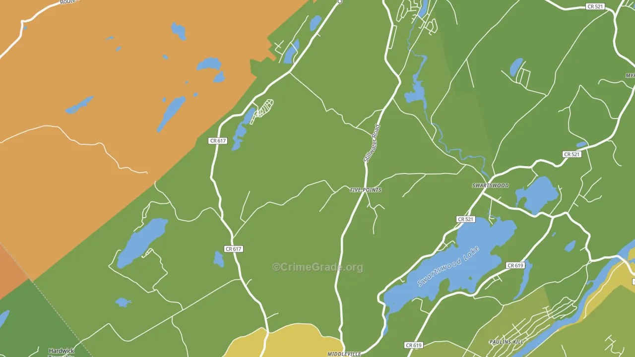 Five Points, NJ Map of Assault Rates