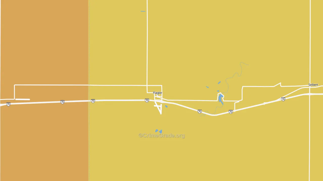 Flagler, CO Map of Assault Rates
