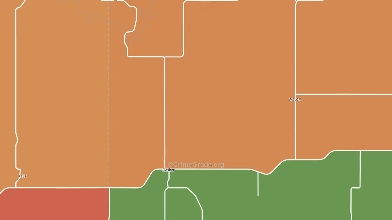 Flasher, ND Map of Assault Rates