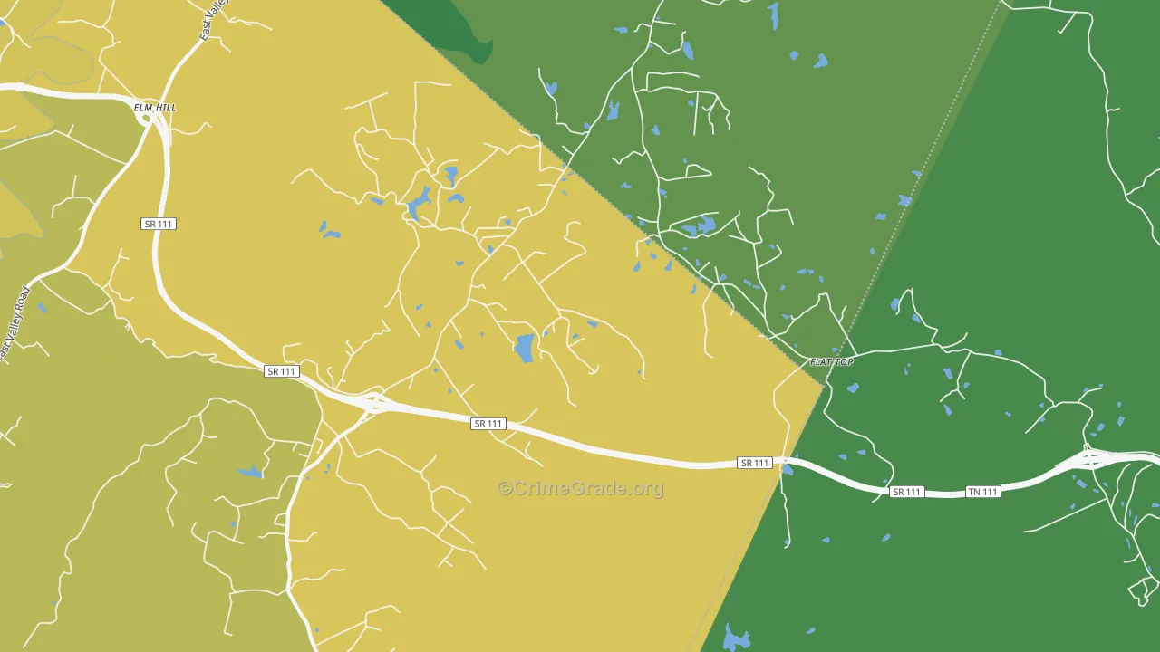 Flattop, TN Map of Assault Rates