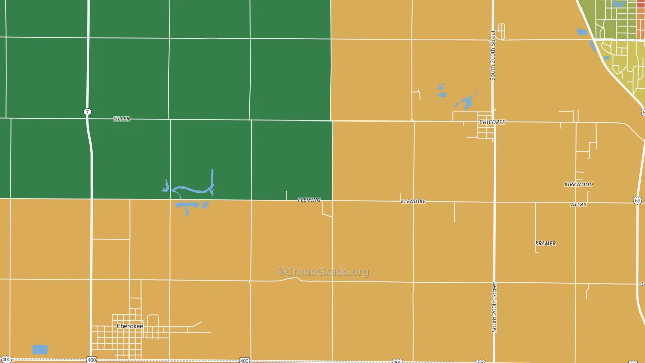 Fleming, KS Map of Assault Rates