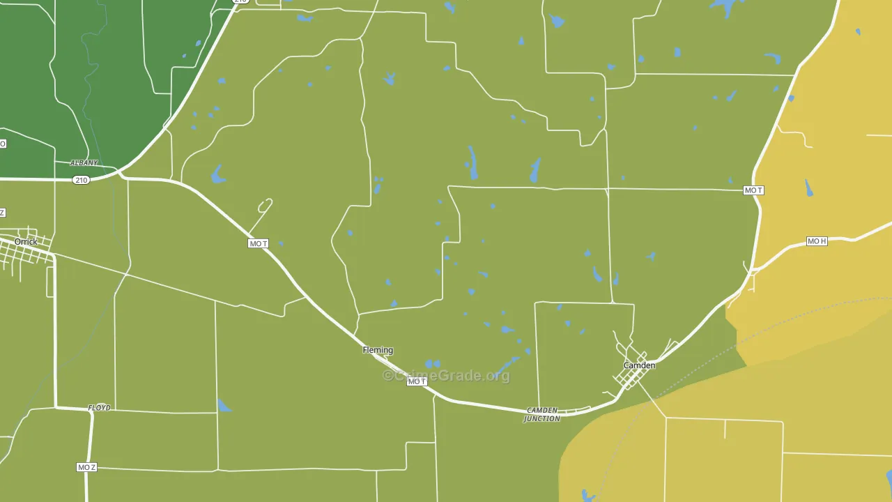 Fleming, MO Map of Assault Rates