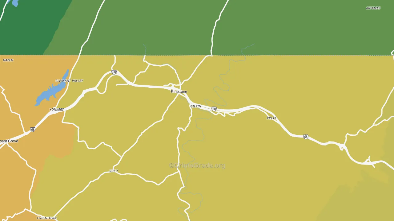 Flintstone, MD Map of Assault Rates