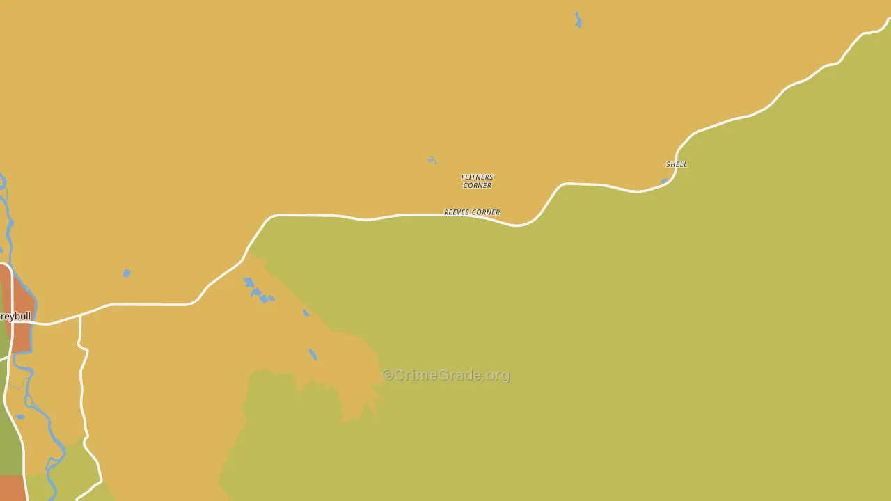 Flitners Corner, WY Map of Assault Rates