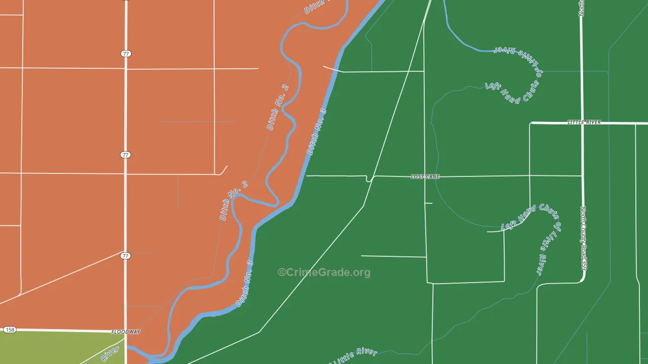 Floodway, AR Map of Assault Rates