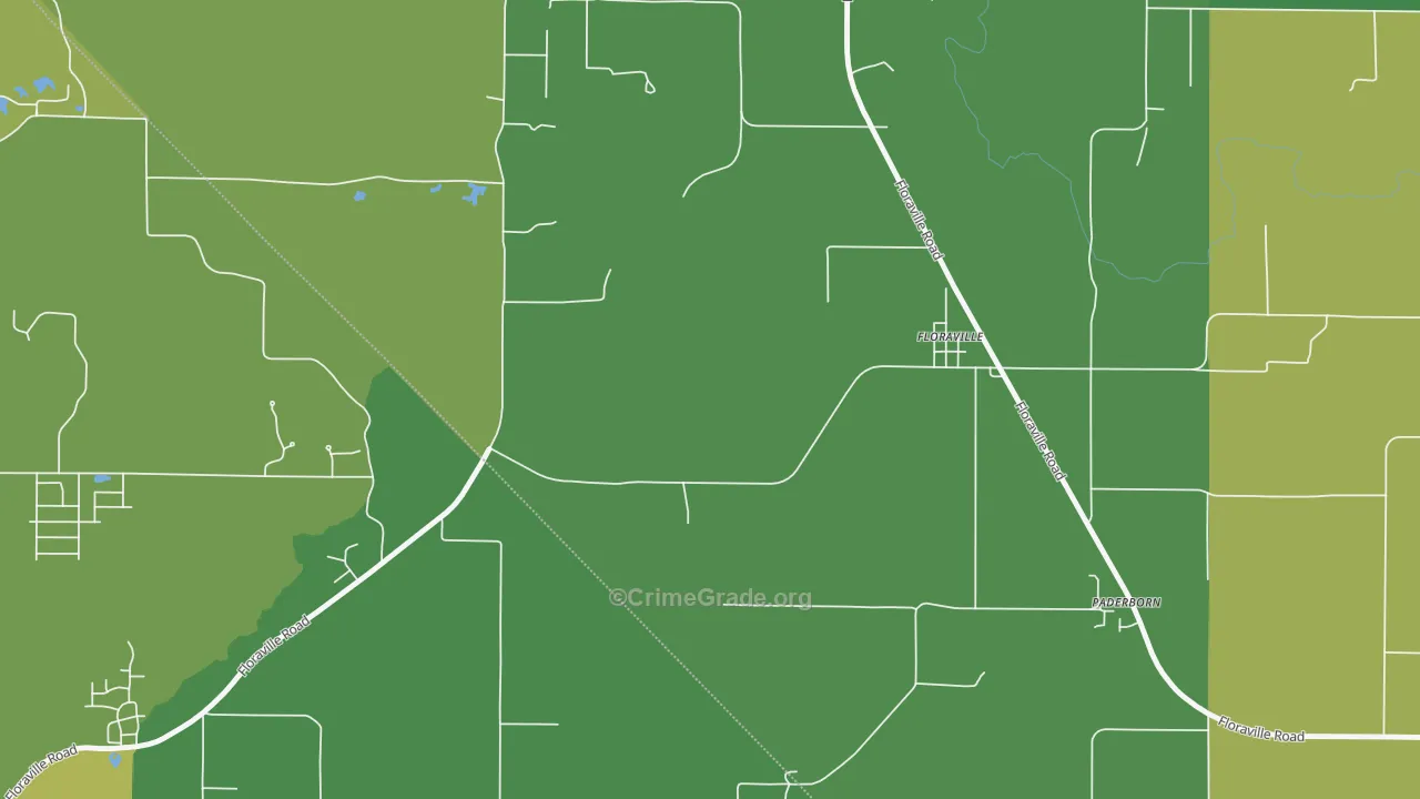Floraville, IL Map of Assault Rates