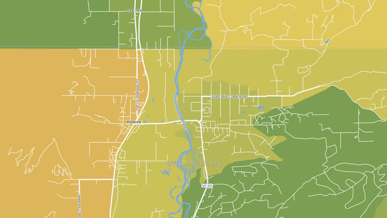 Florence, MT Map of Assault Rates