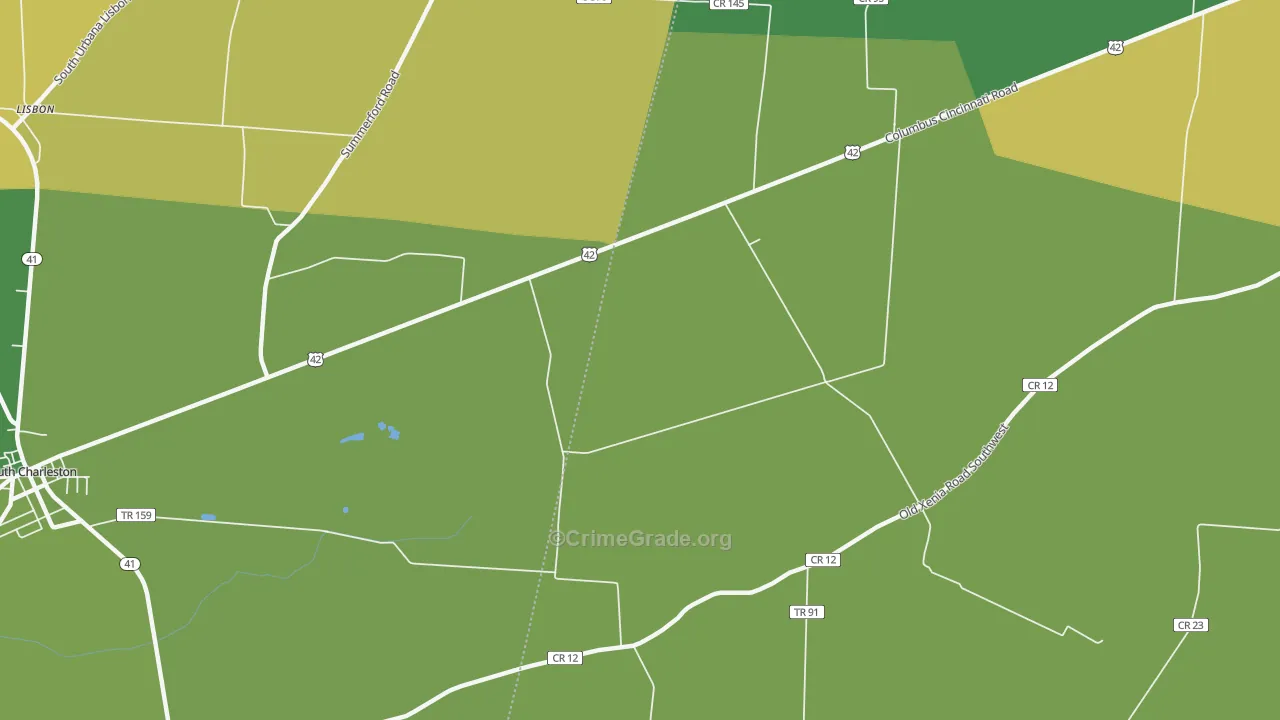 Florence, OH Map of Assault Rates