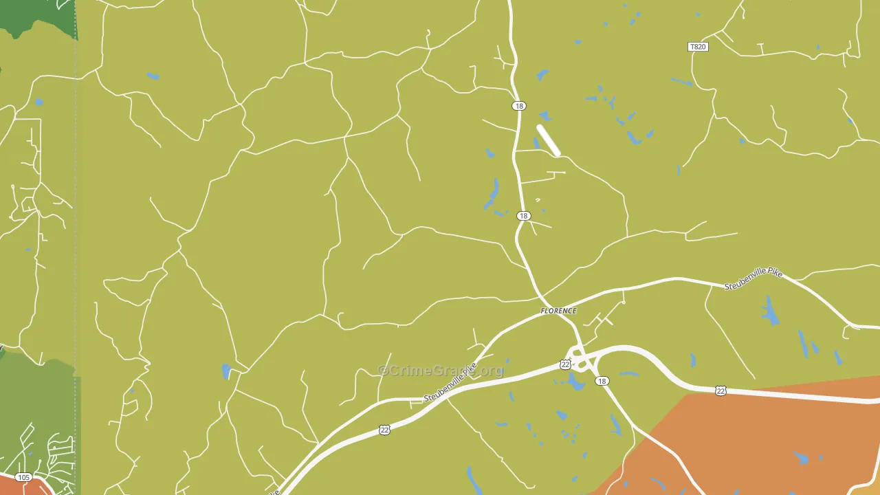 Florence, PA Map of Assault Rates