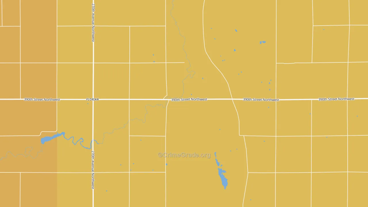 Florian, MN Map of Assault Rates