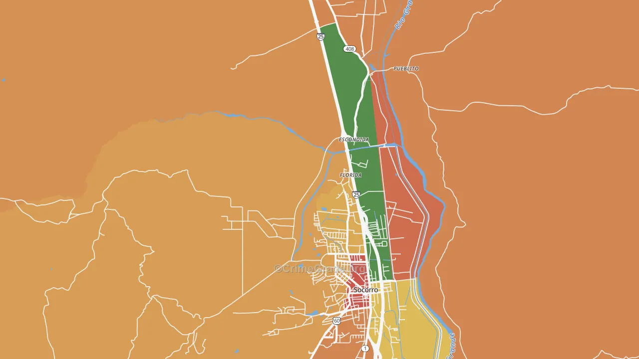 Florida, NM Map of Assault Rates