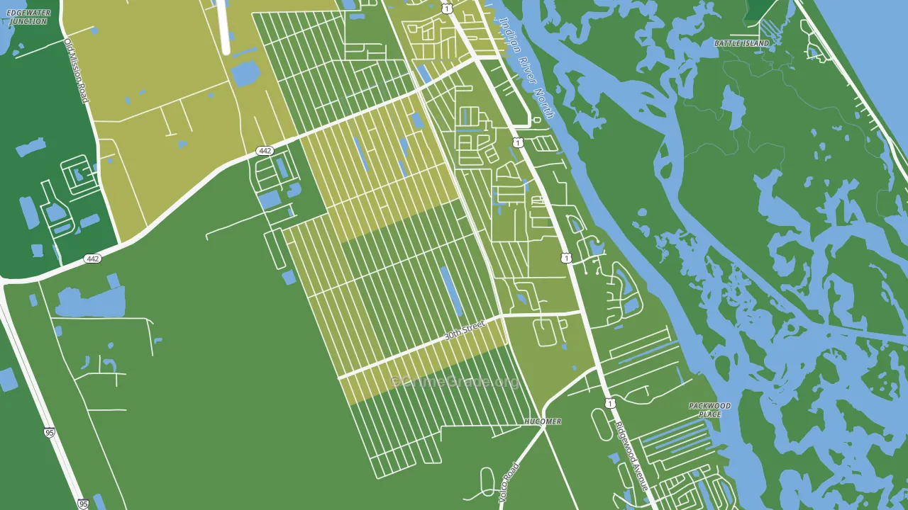 Florida Shores, Edgewater, FL Map of Assault Rates