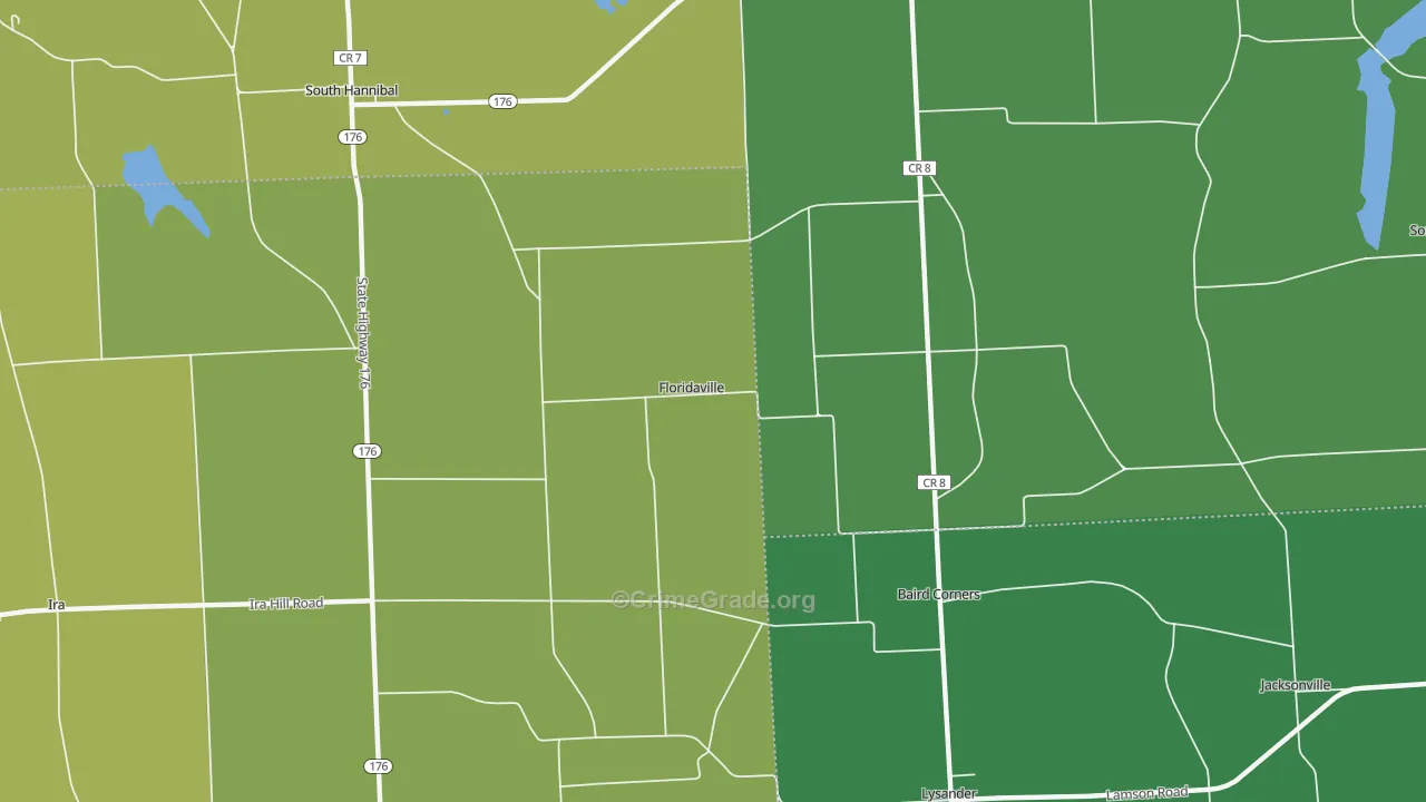 Floridaville, NY Map of Assault Rates