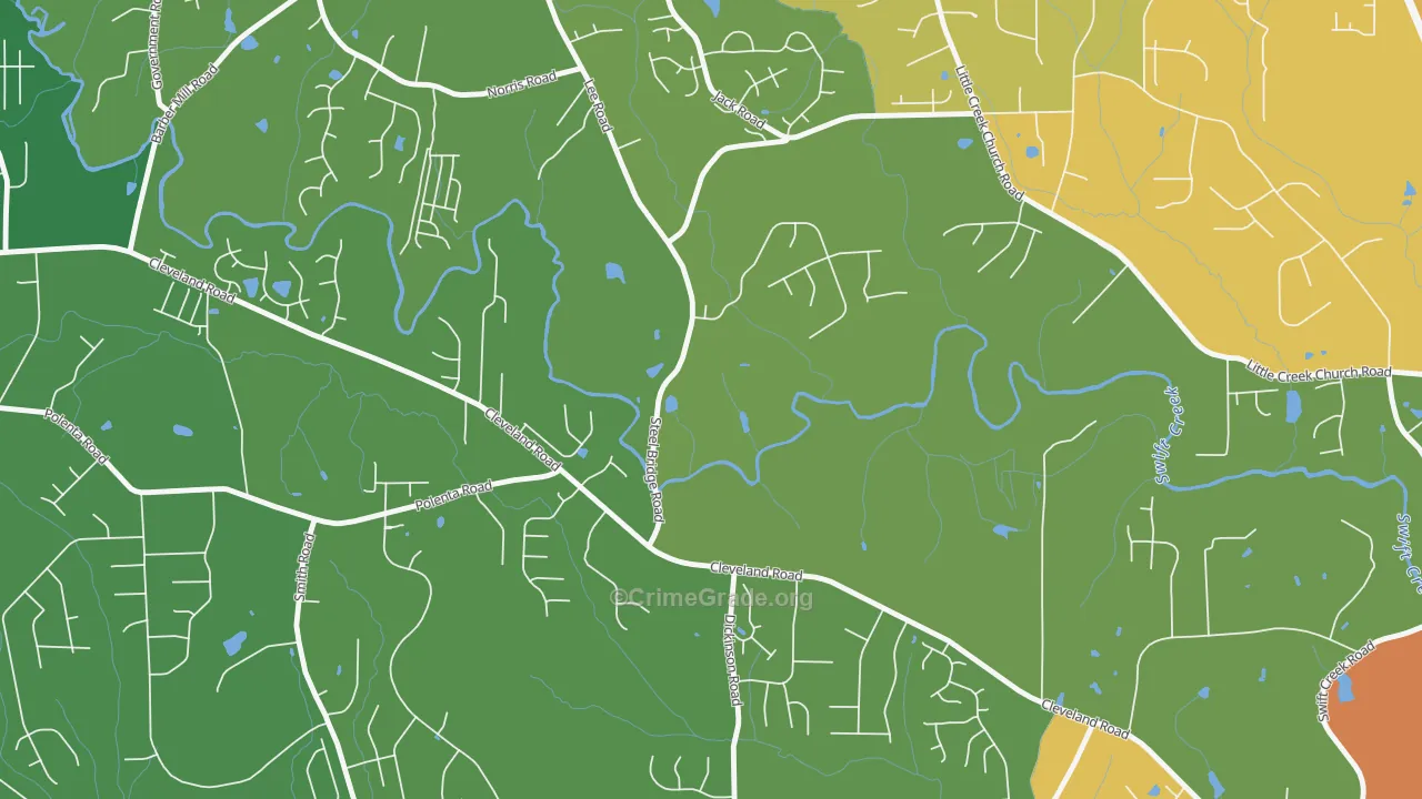 Flowers, NC Map of Assault Rates