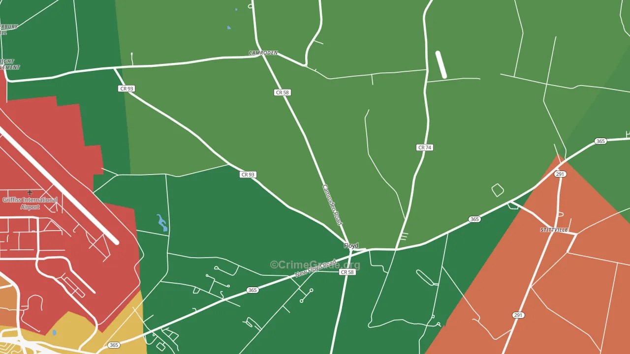 Floyd, NY Map of Assault Rates