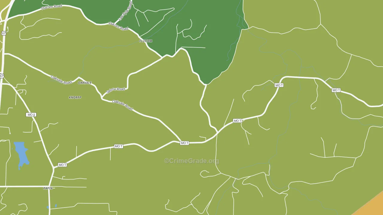 Flucom, MO Map of Assault Rates
