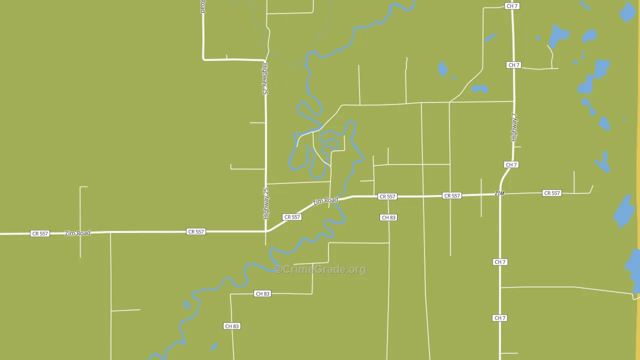 Forbes, MN Map of Assault Rates