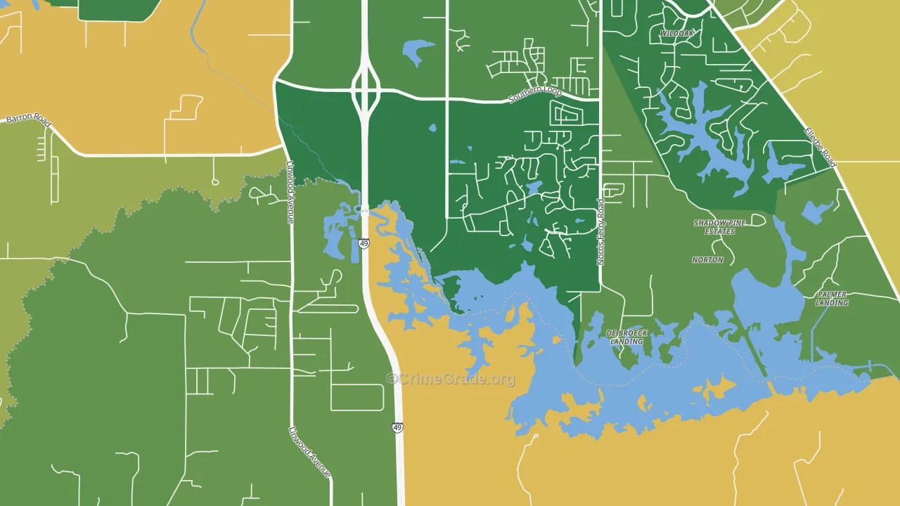 Forbing, LA Map of Assault Rates