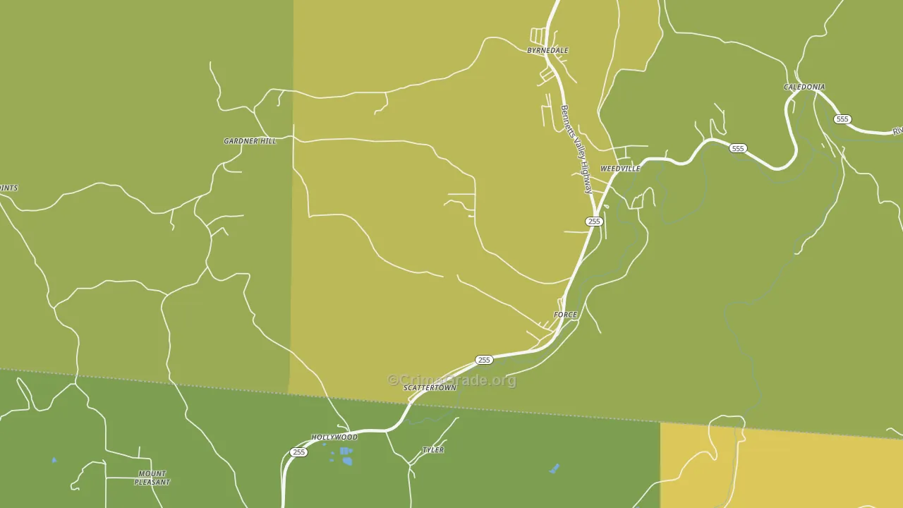 Force, PA Map of Assault Rates