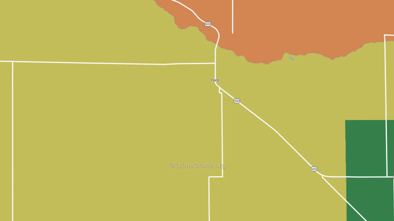Ford, KS Map of Assault Rates