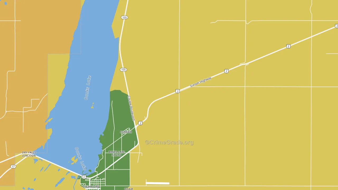 Fordair, WA Map of Assault Rates