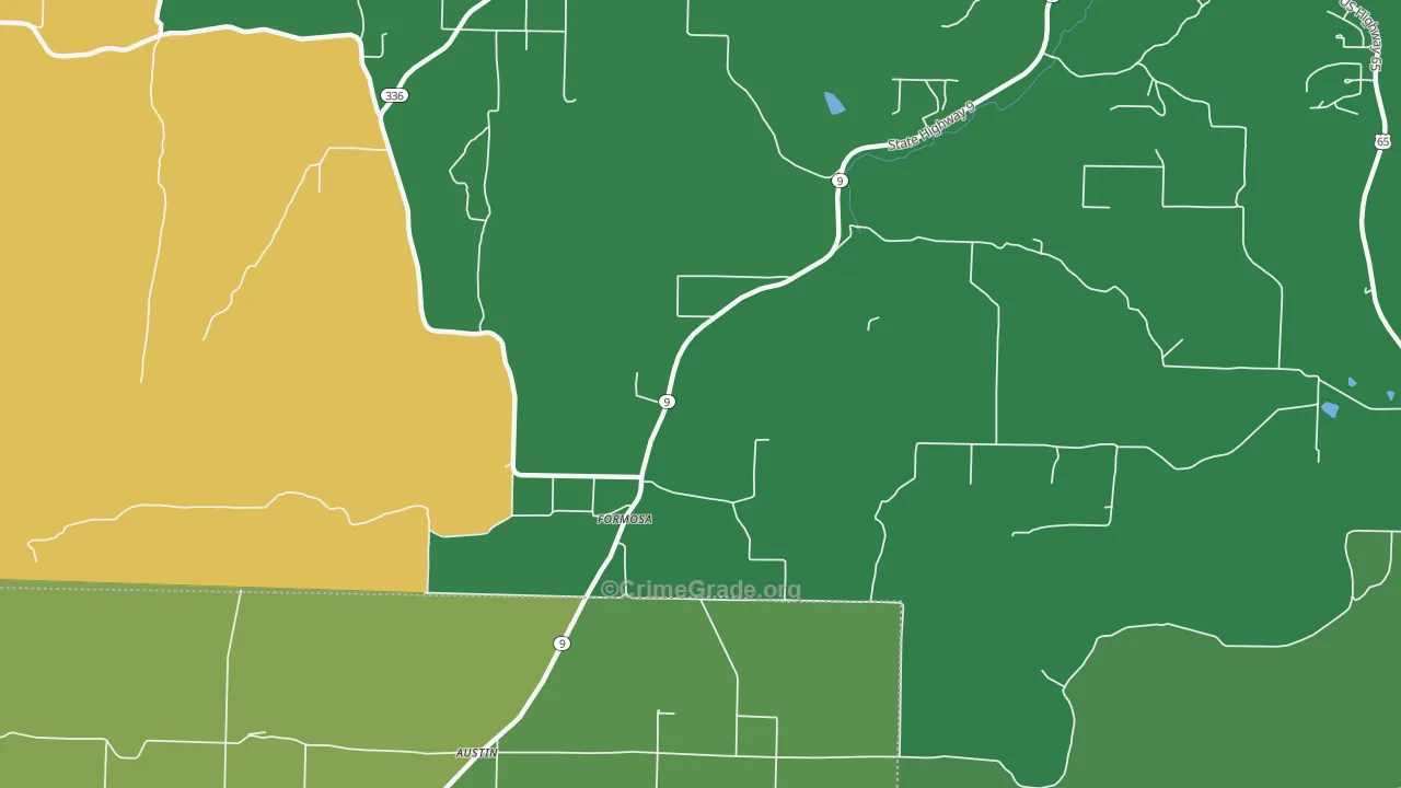 Formosa, AR Map of Assault Rates