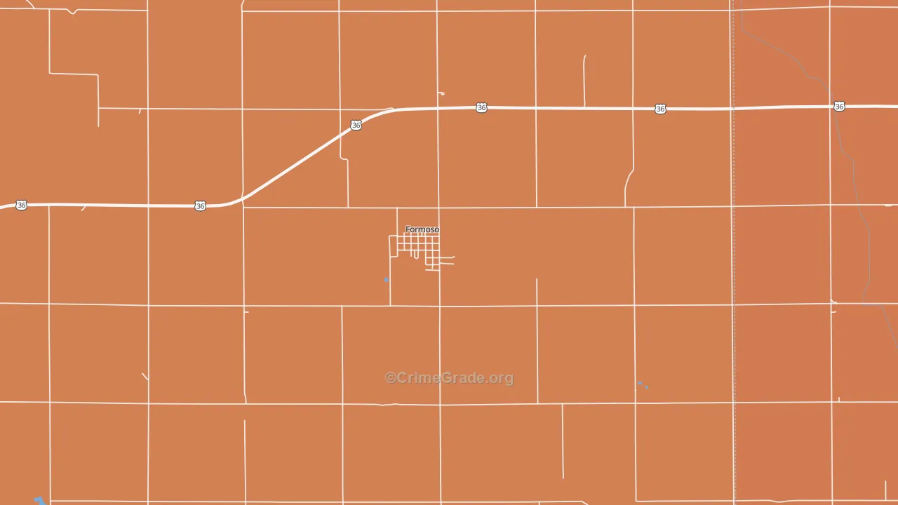 Formoso, KS Map of Assault Rates