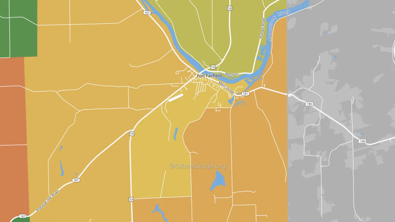 Fort Fairfield, ME Map of Assault Rates