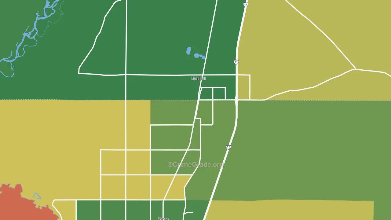 Fort Hall, ID Map of Assault Rates