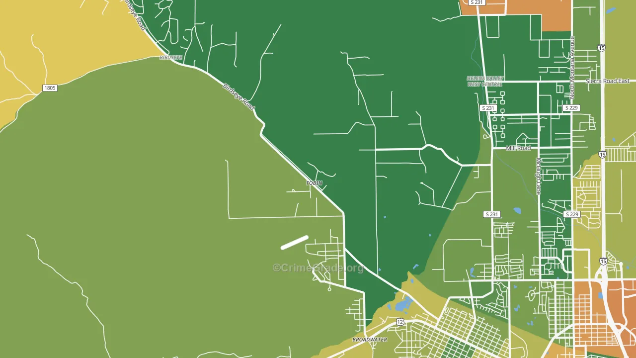 Fort Harrison, MT Map of Assault Rates