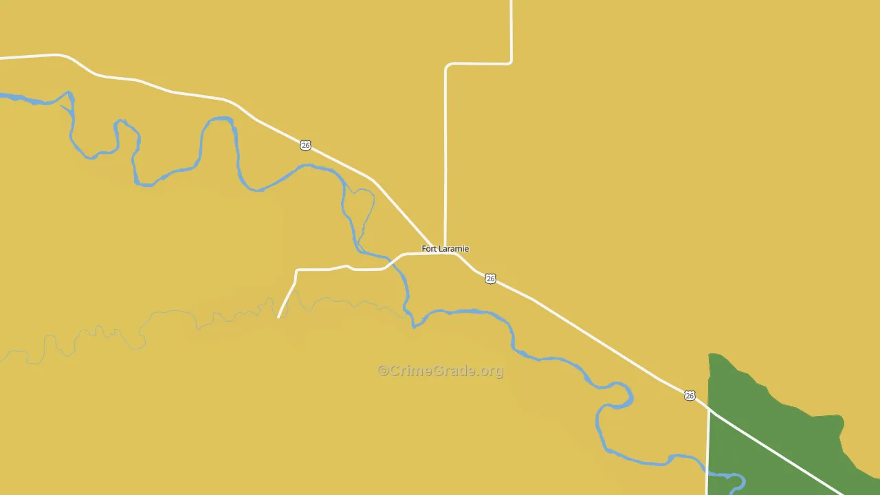 Fort Laramie, WY Map of Assault Rates