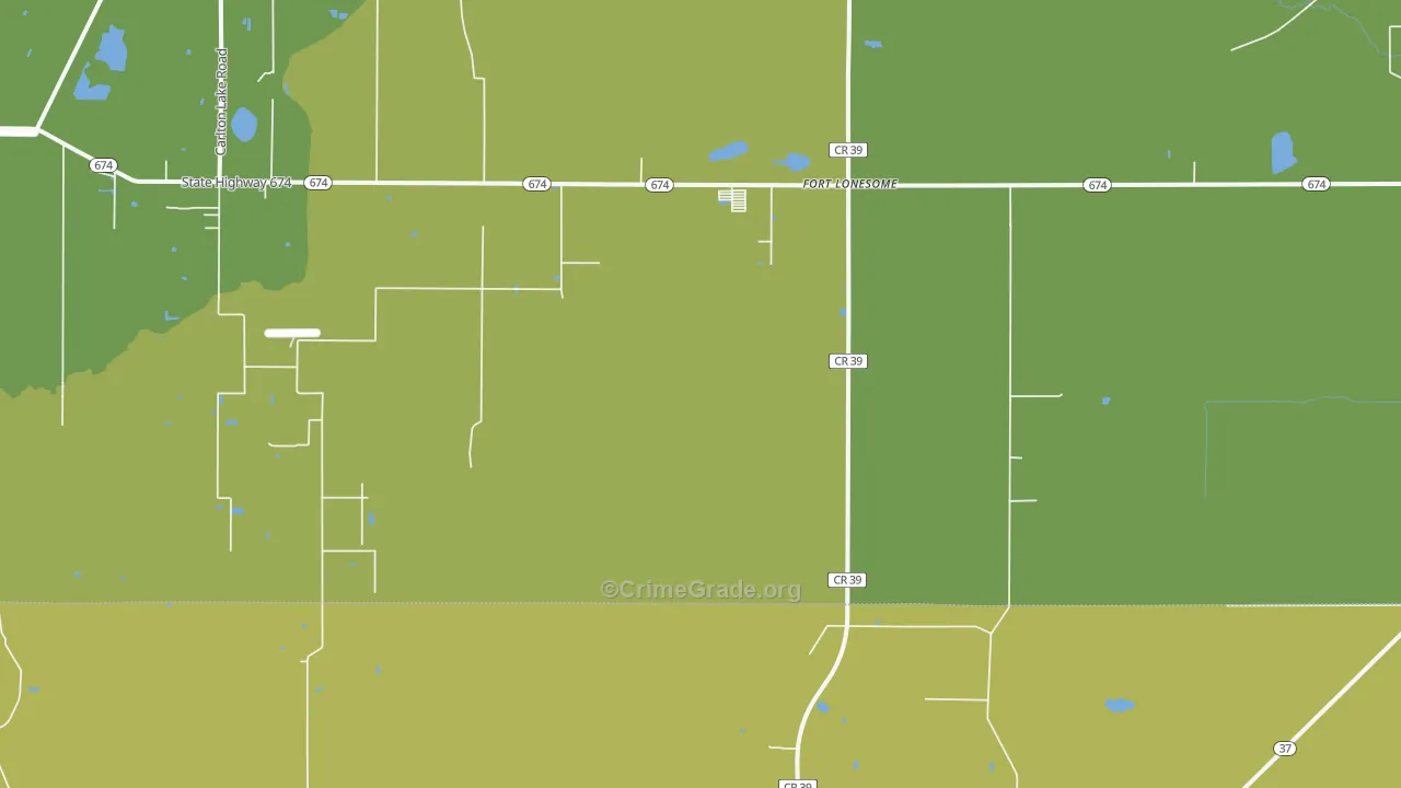 Fort Lonesome, FL Map of Assault Rates