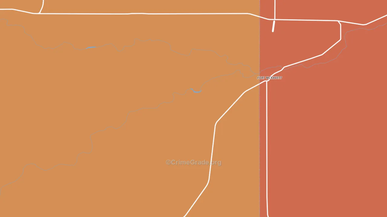 Fort Mc Kavett, TX Map of Assault Rates