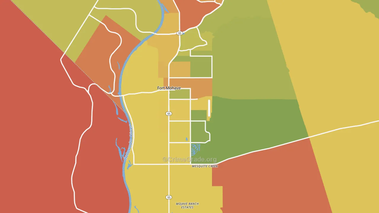 Fort Mohave, AZ Map of Assault Rates