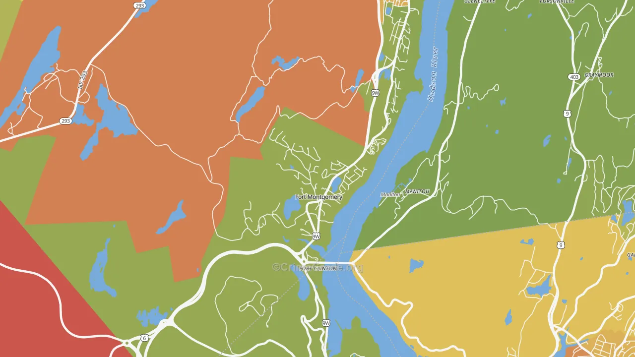 Fort Montgomery, NY Map of Assault Rates
