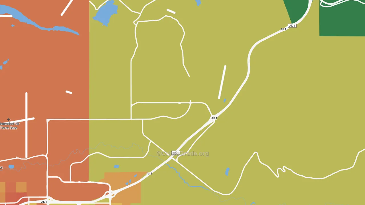 Fort Richardson, AK Map of Assault Rates