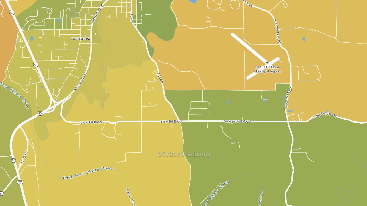 Fort Ritner, IN Map of Assault Rates