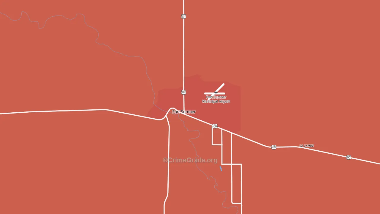 Fort Sumner, NM Map of Assault Rates