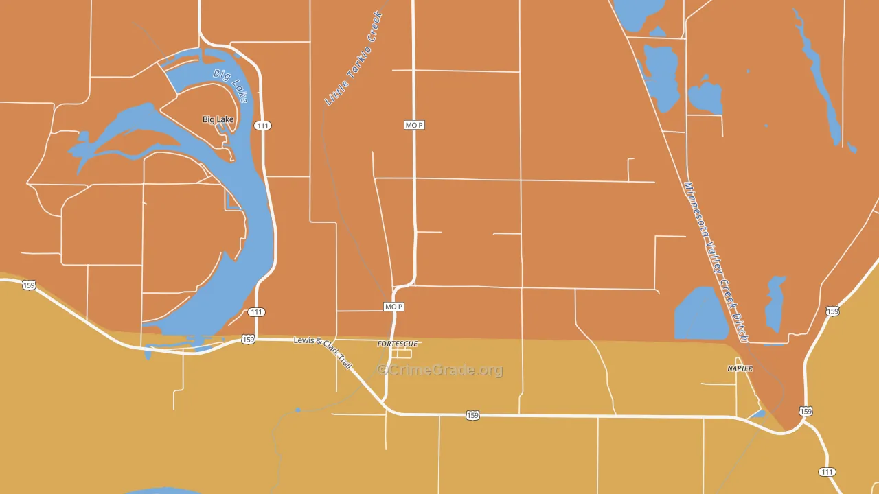 Fortescue, MO Map of Assault Rates
