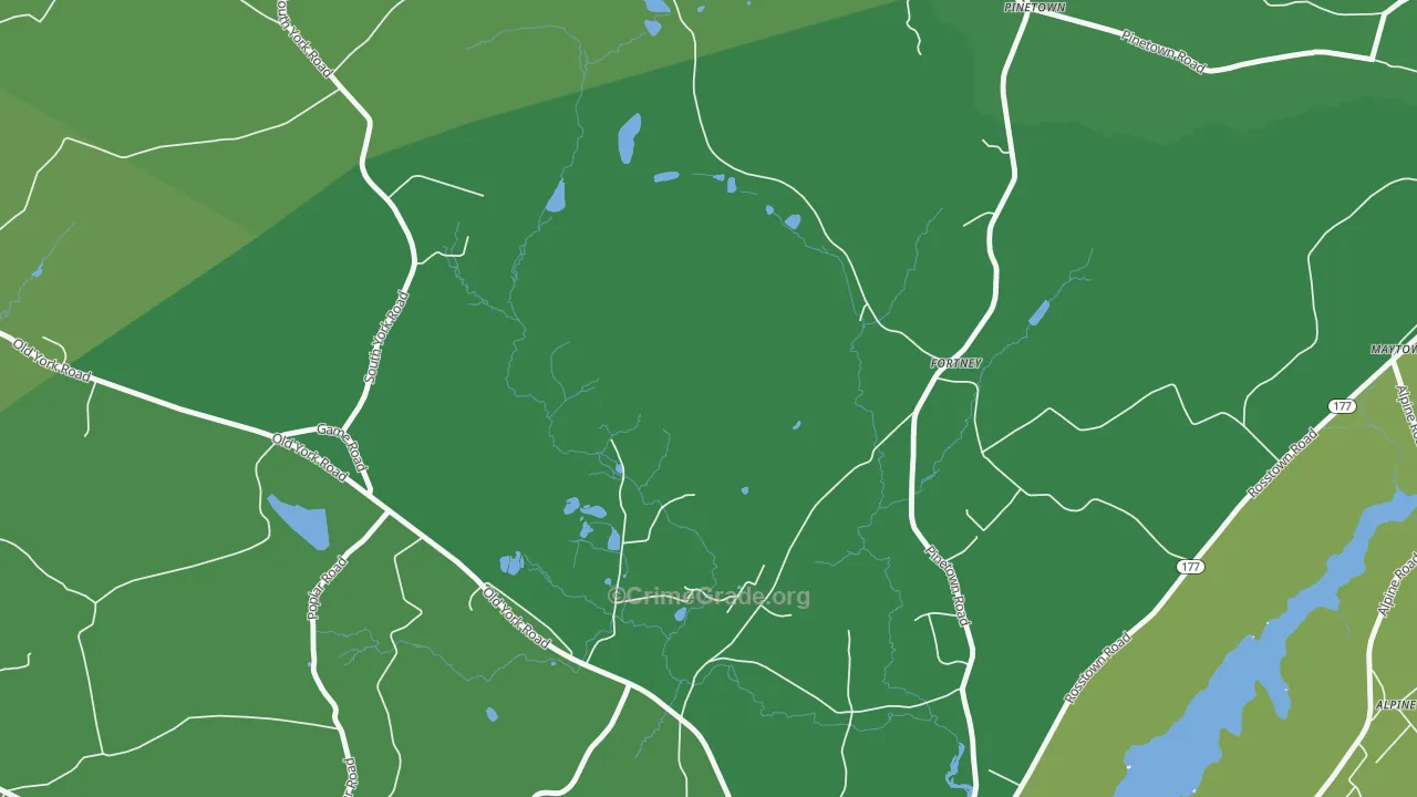 Fortney, PA Map of Assault Rates