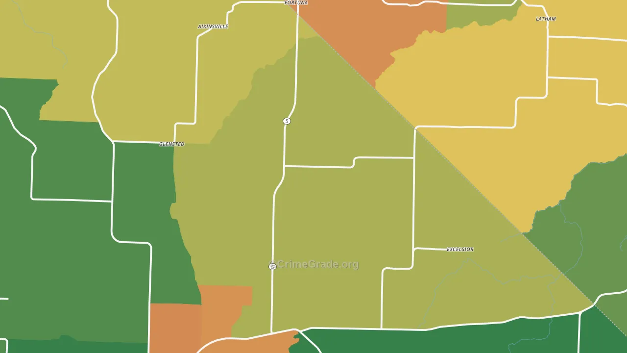 Fortuna, MO Map of Assault Rates