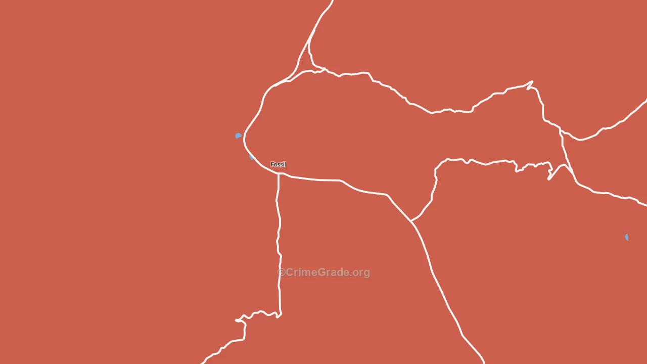 Fossil, OR Map of Assault Rates