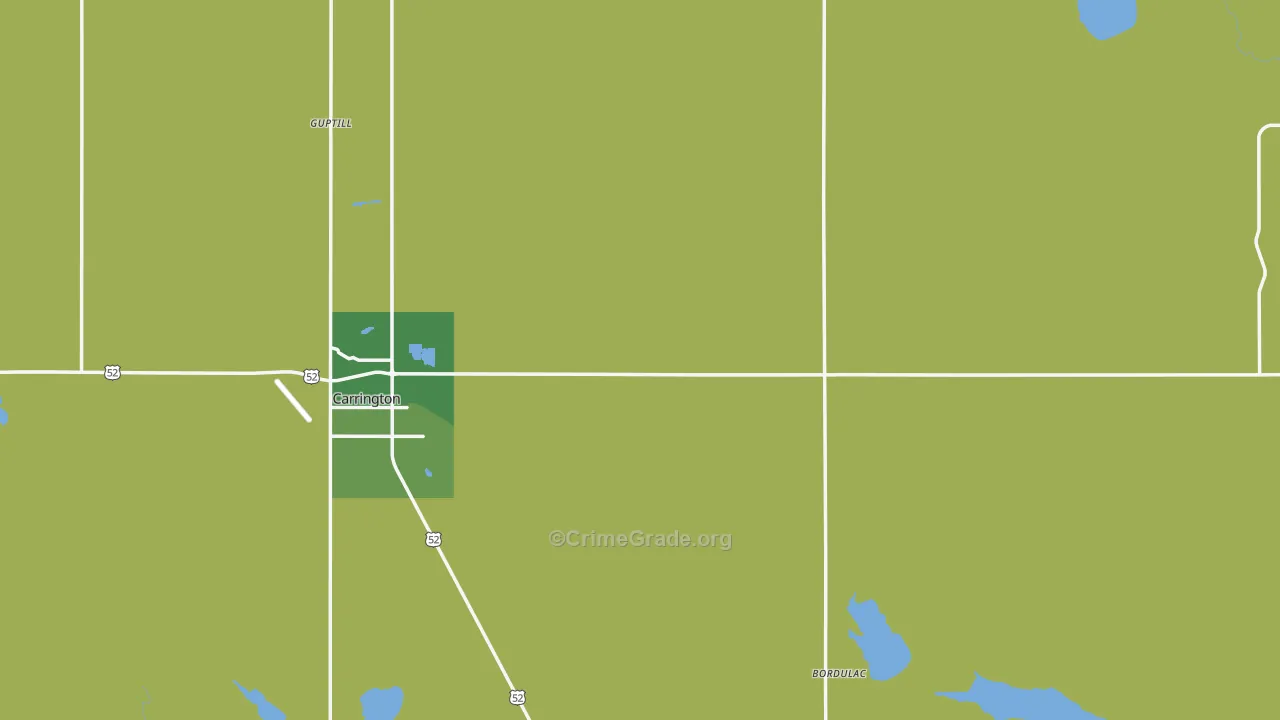 Foster County, ND Map of Assault Rates