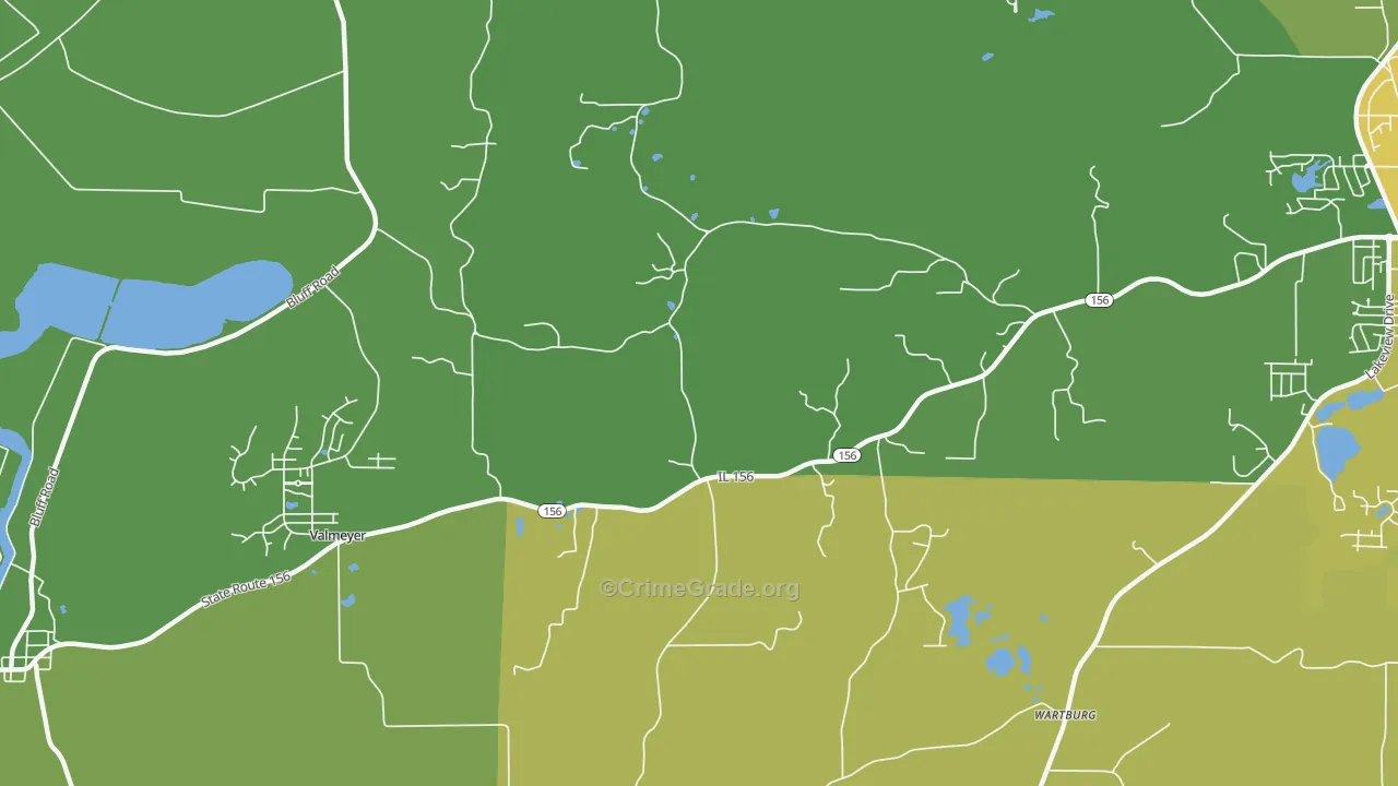 Foster Pond, IL Map of Assault Rates