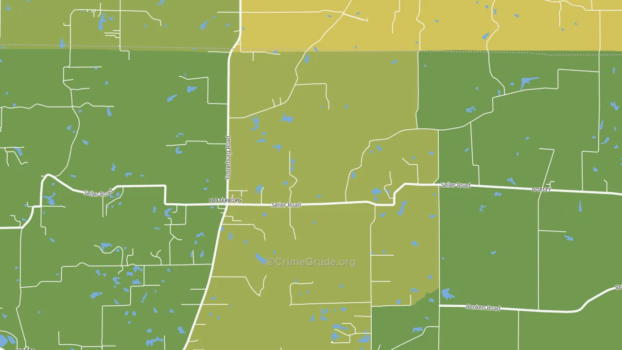 Fosterburg, IL Map of Assault Rates