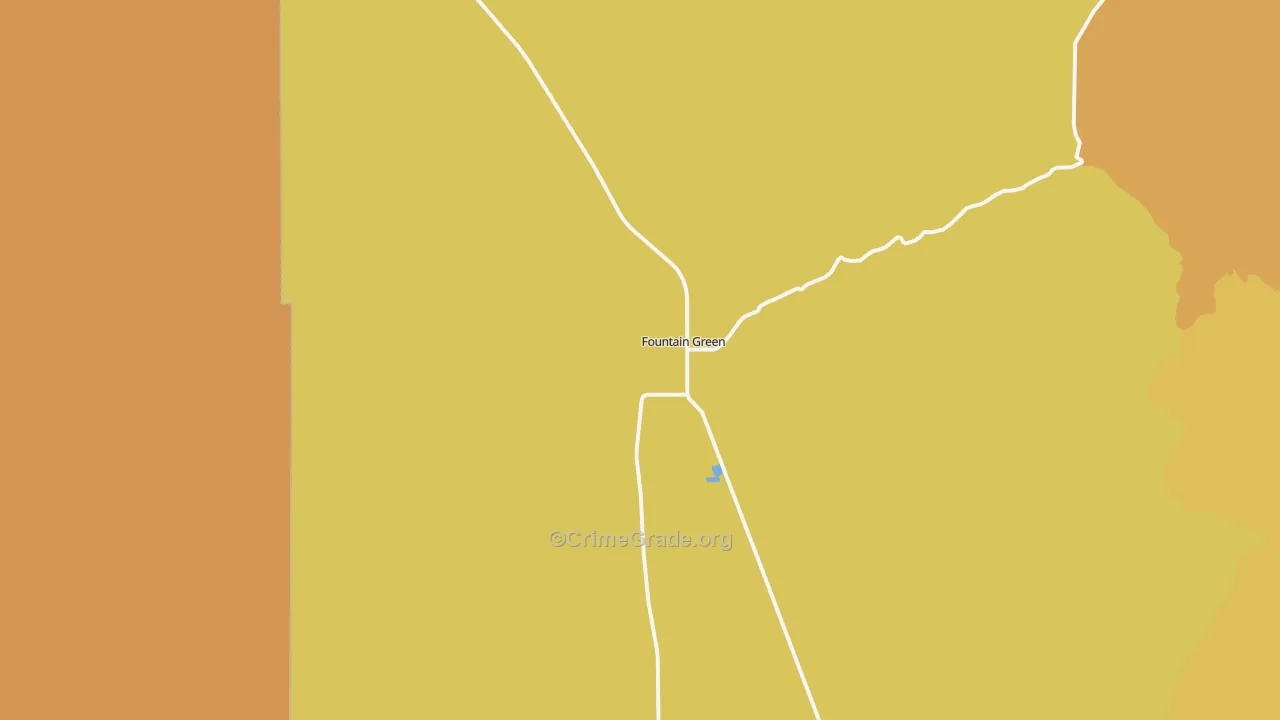 Fountain Green, UT Map of Assault Rates