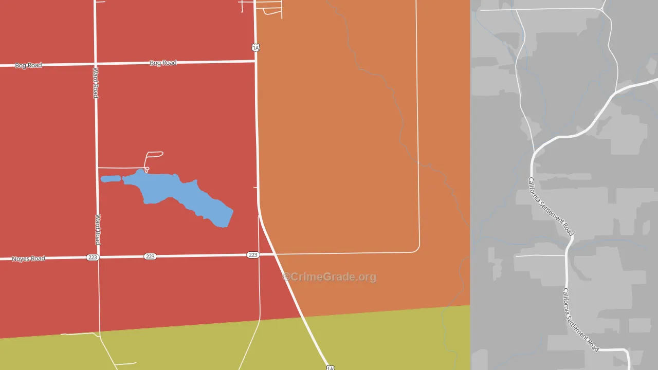 Four Corners, ME Map of Assault Rates