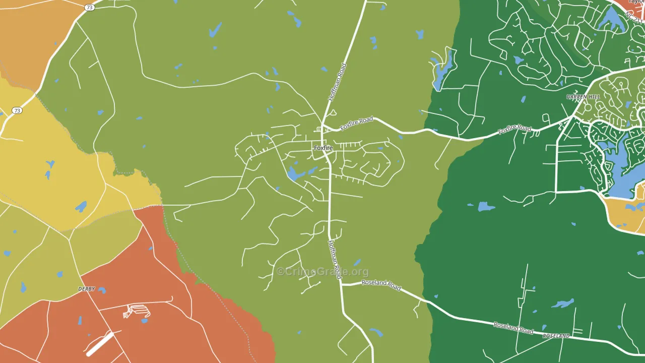Foxfire, NC Map of Assault Rates